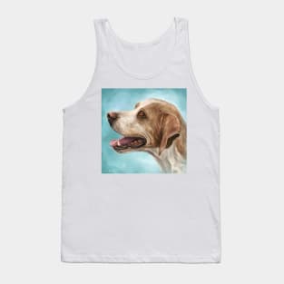 Painting of a Gorgeous Beagle Smiling with Its Tongue out Tank Top